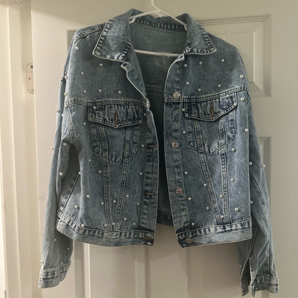 Pearl denim boutique jacket